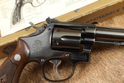 Smith & Wesson Post-War 5-Screw K-32 Masterpiece .32 S&W Long 6&rdquo; Revolver, Box & Letter 1955 C&R - 4