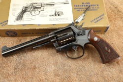 Smith & Wesson Post-War 5-Screw K-32 Masterpiece .32 S&W Long 6&rdquo; Revolver, Box & Letter 1955 C&R - 6