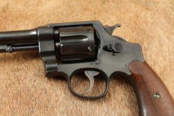 WWI "0" Prefix Smith & Wesson S&W Model 1917 .45 ACP Hand Ejector 6&rdquo; Double Action Revolver C&R - 8