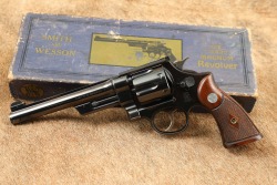 Smith & Wesson S&W The .357 Registered Magnum 1937 6.5&rdquo; Blued DA Revolver w/ Box & Letter - 5