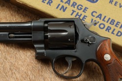 Smith & Wesson .44 Hand Ejector 3rd Model .44 Spl 6.5&Prime; DA/SA Blue Revolver w/ Box 1946-1947 (Post War Transitional) (a.k.a 1926 Model Military) - 7