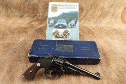 Documented Boulder CO Police Chief Smith & Wesson .38/44 Heavy Duty/Outdoorsman &ldquo;Police Target&rdquo; Model .38 Special 6.5&Prime; Revolver W/ Box, Letter & Book 1933 C&R - 2
