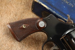 Documented Boulder CO Police Chief Smith & Wesson .38/44 Heavy Duty/Outdoorsman &ldquo;Police Target&rdquo; Model .38 Special 6.5&Prime; Revolver W/ Box, Letter & Book 1933 C&R - 3