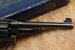 Documented Boulder CO Police Chief Smith & Wesson .38/44 Heavy Duty/Outdoorsman &ldquo;Police Target&rdquo; Model .38 Special 6.5&Prime; Revolver W/ Box, Letter & Book 1933 C&R - 5