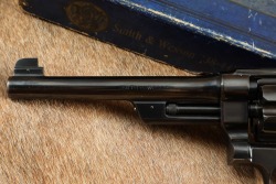 Documented Boulder CO Police Chief Smith & Wesson .38/44 Heavy Duty/Outdoorsman &ldquo;Police Target&rdquo; Model .38 Special 6.5&Prime; Revolver W/ Box, Letter & Book 1933 C&R - 7