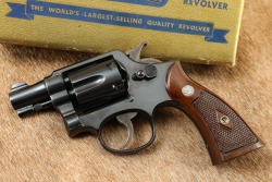 Smith & Wesson S&W Post-War M&P Pre-Model 10 38 2&rdquo; DA/SA Revolver w/ Box & Letter 1947 C&R - 5