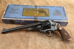 Smith & Wesson S&W The .357 Registered Magnum 1936 8 3/4&rdquo; Blued DA Revolver w/ Box - 10