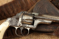 Rare Merwin Hulbert .38 Cal. 4th Model Pocket Revolver Nickel w/ Rig (Folder Hammer Spur) 1883-92 Antique - 4