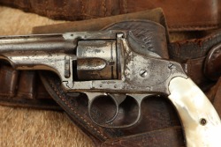 Rare Merwin Hulbert .38 Cal. 4th Model Pocket Revolver Nickel w/ Rig (Folder Hammer Spur) 1883-92 Antique - 8