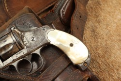 Rare Merwin Hulbert .38 Cal. 4th Model Pocket Revolver Nickel w/ Rig (Folder Hammer Spur) 1883-92 Antique - 9