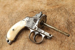 Rare Merwin Hulbert .38 Cal. 4th Model Pocket Revolver Nickel w/ Rig (Folder Hammer Spur) 1883-92 Antique - 20