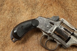 Rare Engraved Merwin Hulbert .38 Cal. 4th Model Pocket Revolver Nickel w/ Folder Hammer Spur 1883-92 Antique - 2