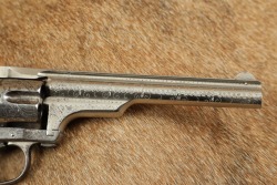 Rare Engraved Merwin Hulbert .38 Cal. 4th Model Pocket Revolver Nickel w/ Folder Hammer Spur 1883-92 Antique - 4