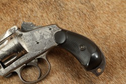 Rare Engraved Merwin Hulbert .38 Cal. 4th Model Pocket Revolver Nickel w/ Folder Hammer Spur 1883-92 Antique - 8