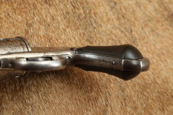 Rare Engraved Merwin Hulbert .38 Cal. 4th Model Pocket Revolver Nickel w/ Folder Hammer Spur 1883-92 Antique - 12