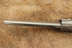 Rare Engraved Merwin Hulbert .38 Cal. 4th Model Pocket Revolver Nickel w/ Folder Hammer Spur 1883-92 Antique - 17