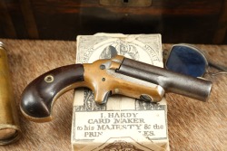 Colt Thuer Third Model Deringer .41 RF Short Pivot-Barrel Derringer In Gentlemen's Toiletry & Gambling Kit - 2