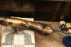 Colt Thuer Third Model Deringer .41 RF Short Pivot-Barrel Derringer In Gentlemen's Toiletry & Gambling Kit - 9