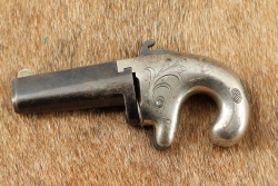 Antique Colt No. 1 Deringer .41 Short RF 2.5&rdquo; All-Metal Factory Engraved Derringer Pistol 1870-1890 - 4