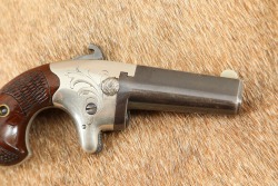 Antique Colt No. 2 Deringer .41 Short RF 2.5&rdquo; Walnut-Gripped Factory Engraved Derringer Pistol 1870-1890 - 3