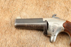 Antique Colt No. 2 Deringer .41 Short RF 2.5&rdquo; Walnut-Gripped Factory Engraved Derringer Pistol 1870-1890 - 5