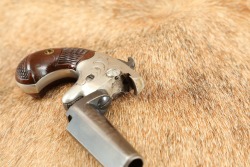 Antique Colt No. 2 Deringer .41 Short RF 2.5&rdquo; Walnut-Gripped Factory Engraved Derringer Pistol 1870-1890 - 14