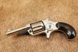 Antique Colt Etched Panel Nickel & Fire Blue New Line .30 RF 2.25&rdquo; 5-Shot Pocket Revolver 1875 - 4