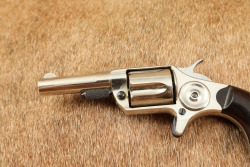 Antique Colt Etched Panel Nickel & Fire Blue New Line .30 RF 2.25&rdquo; 5-Shot Pocket Revolver 1875 - 5