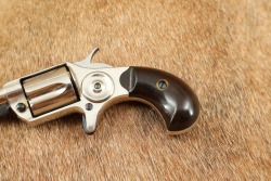 Antique Colt Etched Panel Nickel & Fire Blue New Line .30 RF 2.25&rdquo; 5-Shot Pocket Revolver 1875 - 6