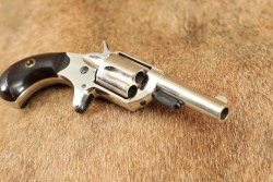 Antique Colt Etched Panel Nickel & Fire Blue New Line .30 RF 2.25&rdquo; 5-Shot Pocket Revolver 1875 - 16