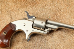 Early Colt 1875 Nickel Open Top Pocket Model .22 Rimfire 2.5&rdquo; Revolver Antique - 3
