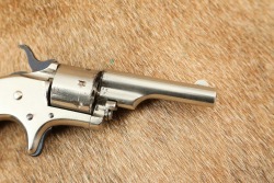Early Colt 1875 Nickel Open Top Pocket Model .22 Rimfire 2.5&rdquo; Revolver Antique - 4