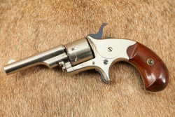 Early Colt 1875 Nickel Open Top Pocket Model .22 Rimfire 2.5&rdquo; Revolver Antique - 5