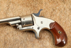 Early Colt 1875 Nickel Open Top Pocket Model .22 Rimfire 2.5&rdquo; Revolver Antique - 7