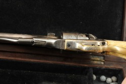 Cased Civil War Era Engraved Colt 1860 Army .44 Cal Percussion Revolver & Case 1862 Antique - 12