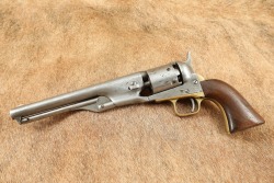 Civil War Era 1861 Colt Navy .36 Cal Percussion Cap & Ball Revolver & Holster 1863 Antique - 6