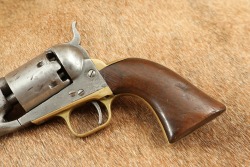 Civil War Era 1861 Colt Navy .36 Cal Percussion Cap & Ball Revolver & Holster 1863 Antique - 9