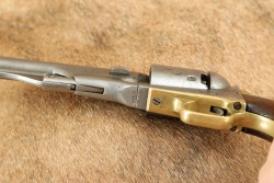 Civil War Era 1861 Colt Navy .36 Cal Percussion Cap & Ball Revolver & Holster 1863 Antique - 11