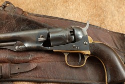 Civil War Era 1861 Colt Navy .36 Cal Percussion Cap & Ball Revolver & Holster 1863 Antique - 31