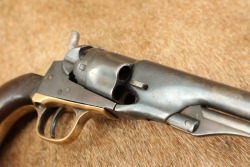 Civil War Era 1861 Colt Navy .36 Cal Percussion Cap & Ball Revolver & Holster 1863 Antique - 45