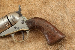 Civil War Colt 1849 Pocket .38 Centerfire Factory Converted Nickel Revolver 1869 Antique - 11