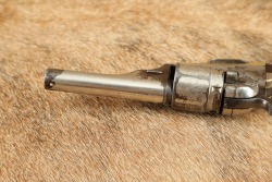 Civil War Colt 1849 Pocket .38 Centerfire Factory Converted Nickel Revolver 1869 Antique - 17