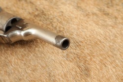 Civil War Colt 1849 Pocket .38 Centerfire Factory Converted Nickel Revolver 1869 Antique - 18
