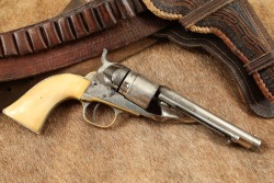 Civil War Colt 1849 Pocket .38 Centerfire Factory Converted Nickel Ivory Revolver Antique MFD 1852
