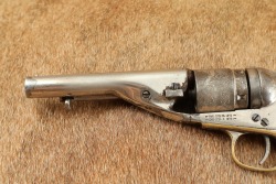Civil War Colt 1849 Pocket .38 Centerfire Factory Converted Nickel Ivory Revolver Antique MFD 1852 - 7