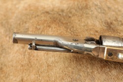 Civil War Colt 1849 Pocket .38 Centerfire Factory Converted Nickel Ivory Revolver Antique MFD 1852 - 10