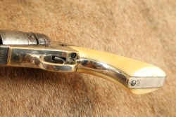 Civil War Colt 1849 Pocket .38 Centerfire Factory Converted Nickel Ivory Revolver Antique MFD 1852 - 12