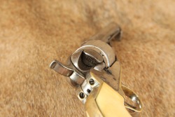 Civil War Colt 1849 Pocket .38 Centerfire Factory Converted Nickel Ivory Revolver Antique MFD 1852 - 20