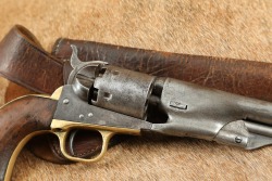 Post-Civil War Colt Model 1861 Navy .36 Caliber Ball Percussion Revolver 1871 Antique - 4