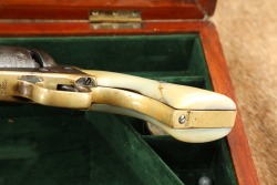 Cased Civil War-Era Colt Model 1851 Navy .36 Cal Percussion Revolver w/ Pearl 1863 Antique - 16